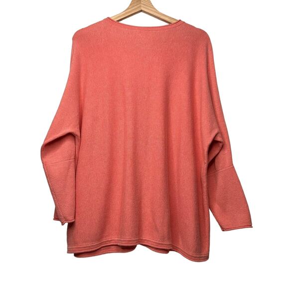 J Jill Purejill Sweater Size Small Button Up Cardigan Oversized Lagenlook Boxy - Picture 2 of 9